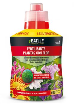 Fertilizante plantas con flor - botella 400ml